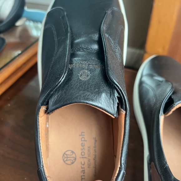 Marc Joseph Black Leather Station Street Slip-On Sneaker Mens Size 10 Like New - Picture 14 of 14